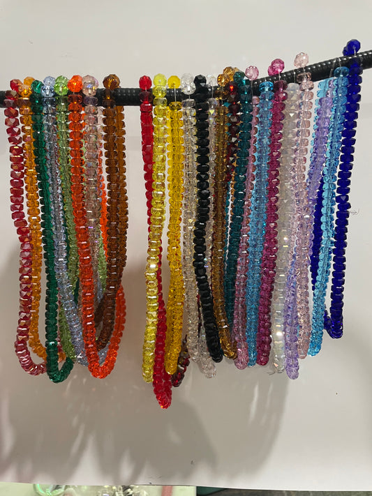 Rhinestone Gemstone necklace DIY pendants Colored zircon pendant