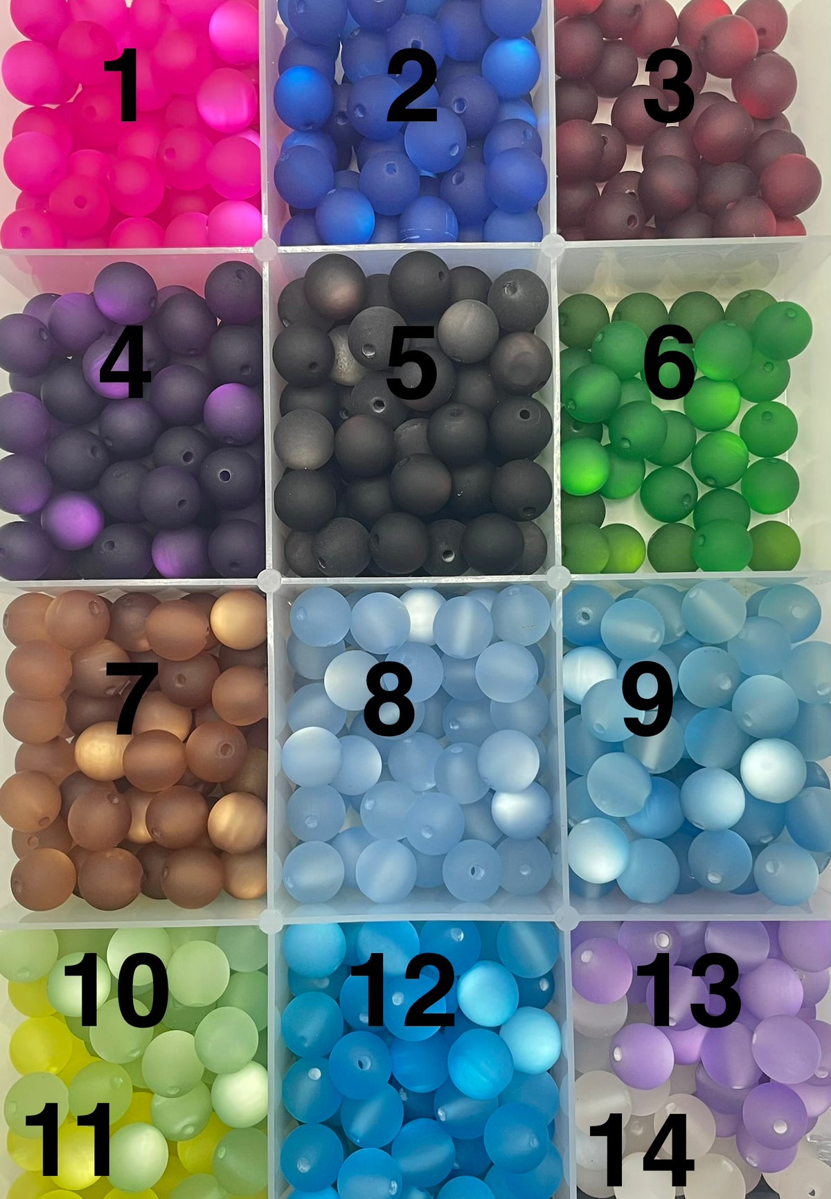 diy beaded beadable acrylic bead matte cat eye colorful beads ,random mix ,16mm
