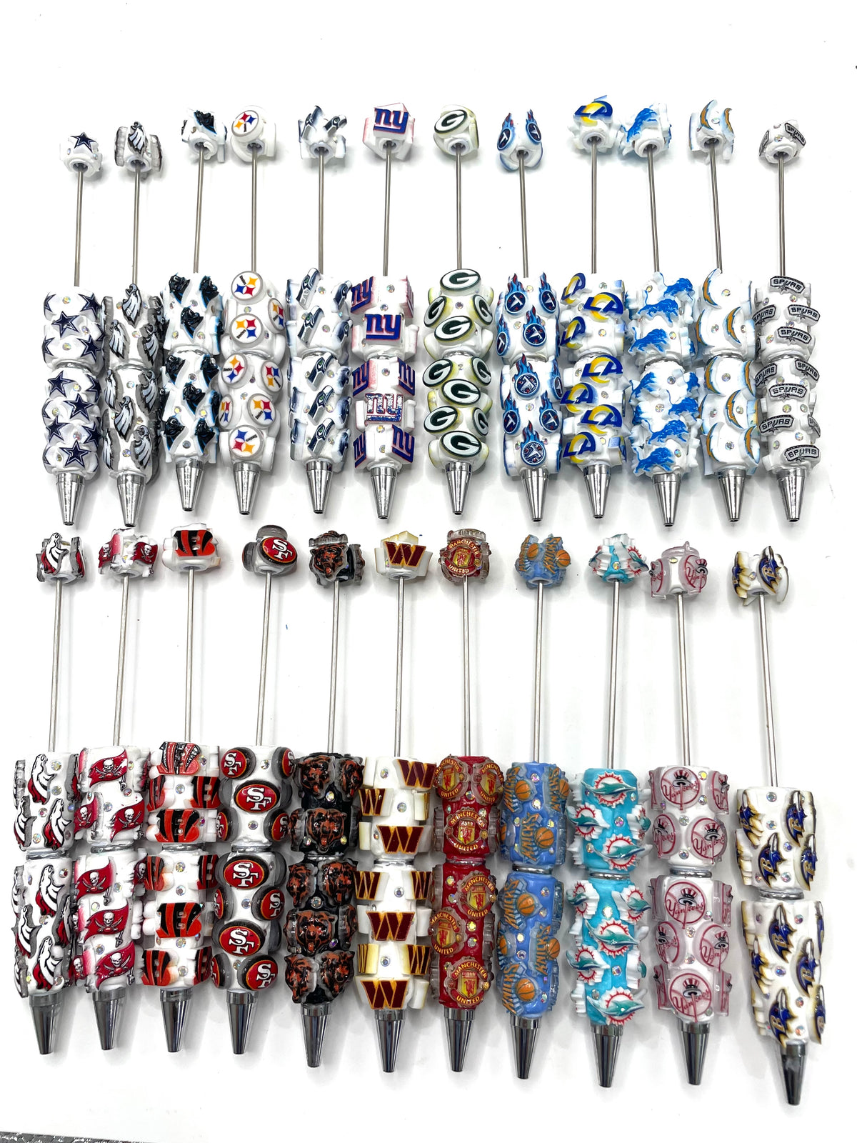 diy beaded beadable beady american sport team football team fancy pens