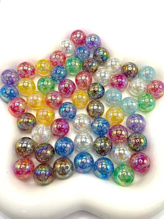 Acrylic beads Acrylic beads Colored acrylic beads 16mm