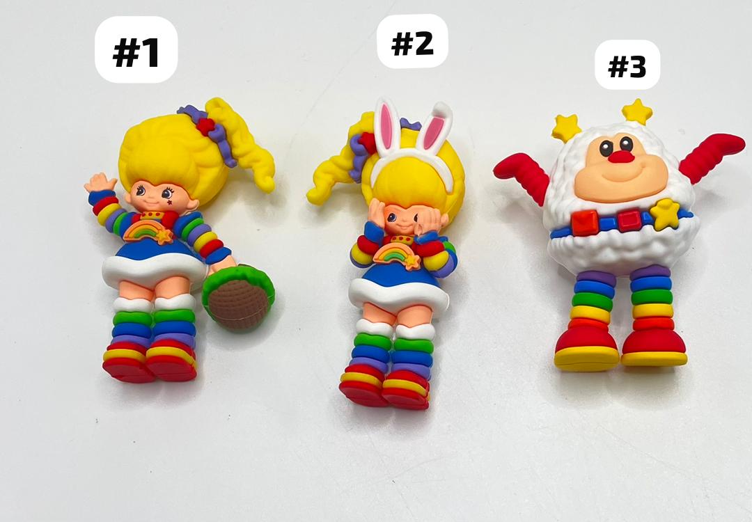 silicone topper figure character rainbow brite silicone without hole