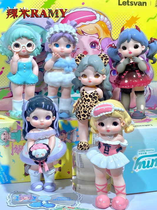 Ramy pajama party pen topper blind bag blind box character figure diy pen diy charms