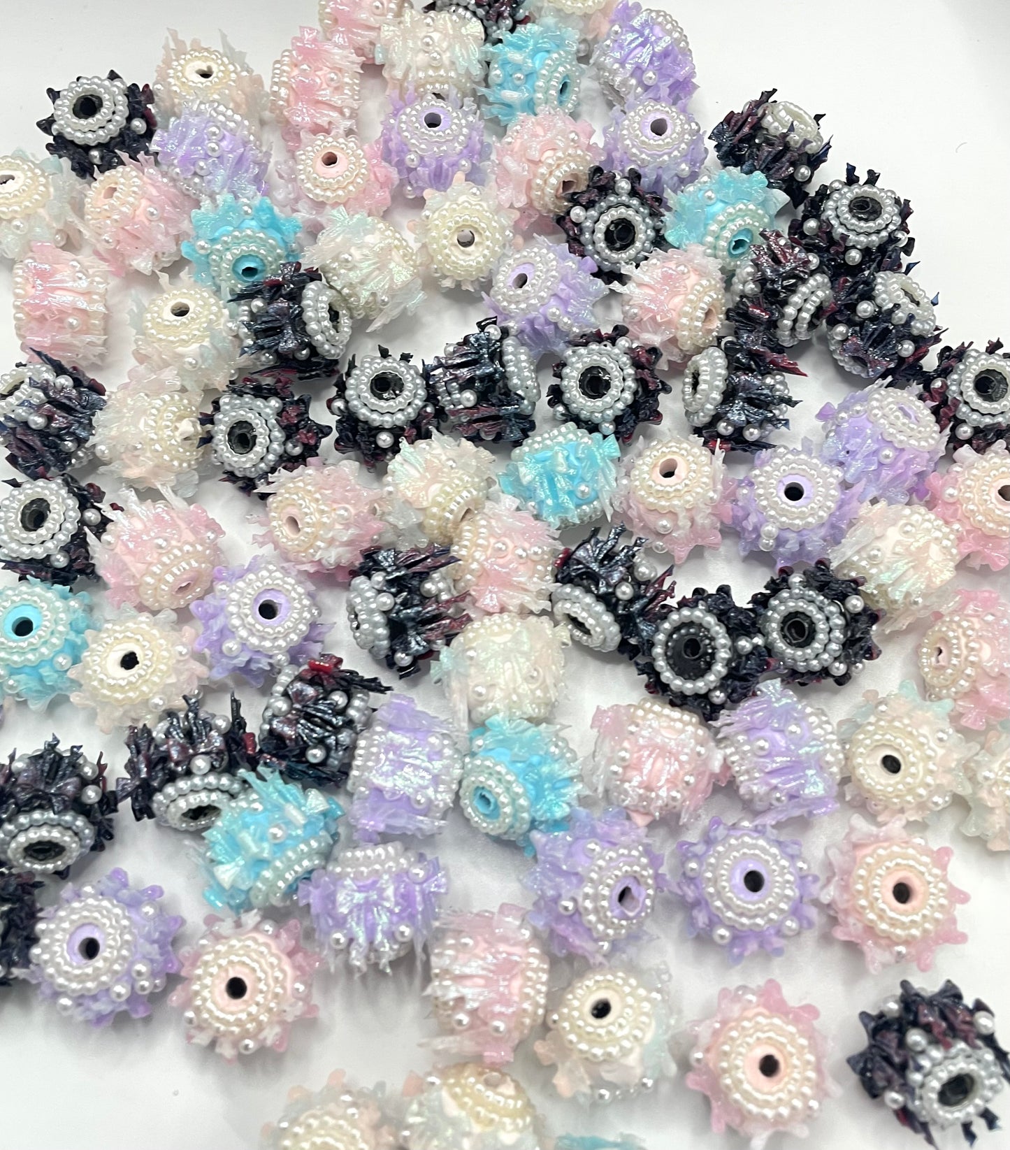 Fancy Uv bow clay bead fancy bead