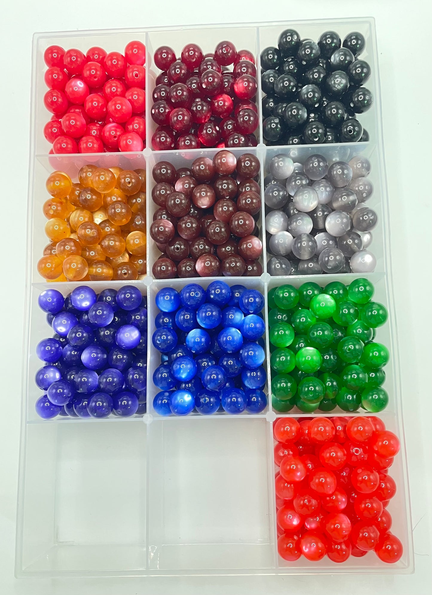 16mm cat eye beads cat eye acrylic beads shiny cat eye random mixed