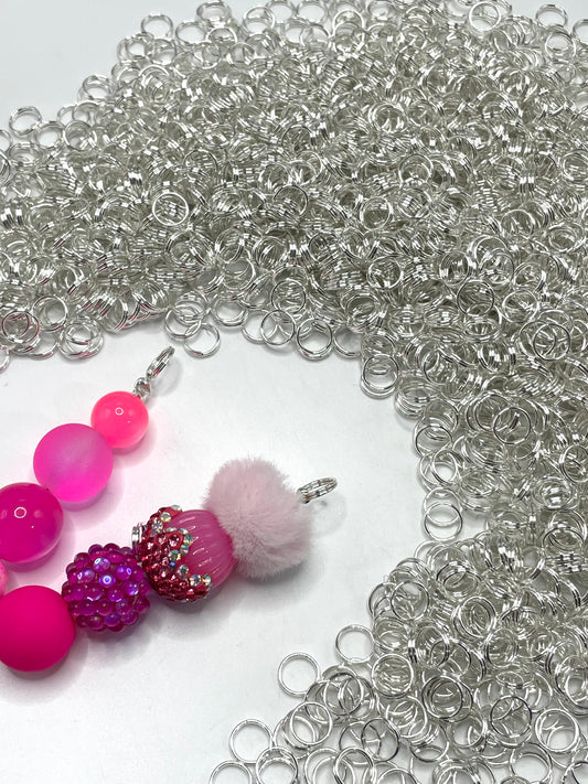 Alloy Fasten Metal Ring Beaded necklace Accessories Small iron ring