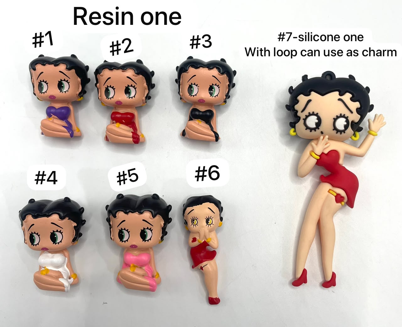 diy topper or charm Betty boop figure character