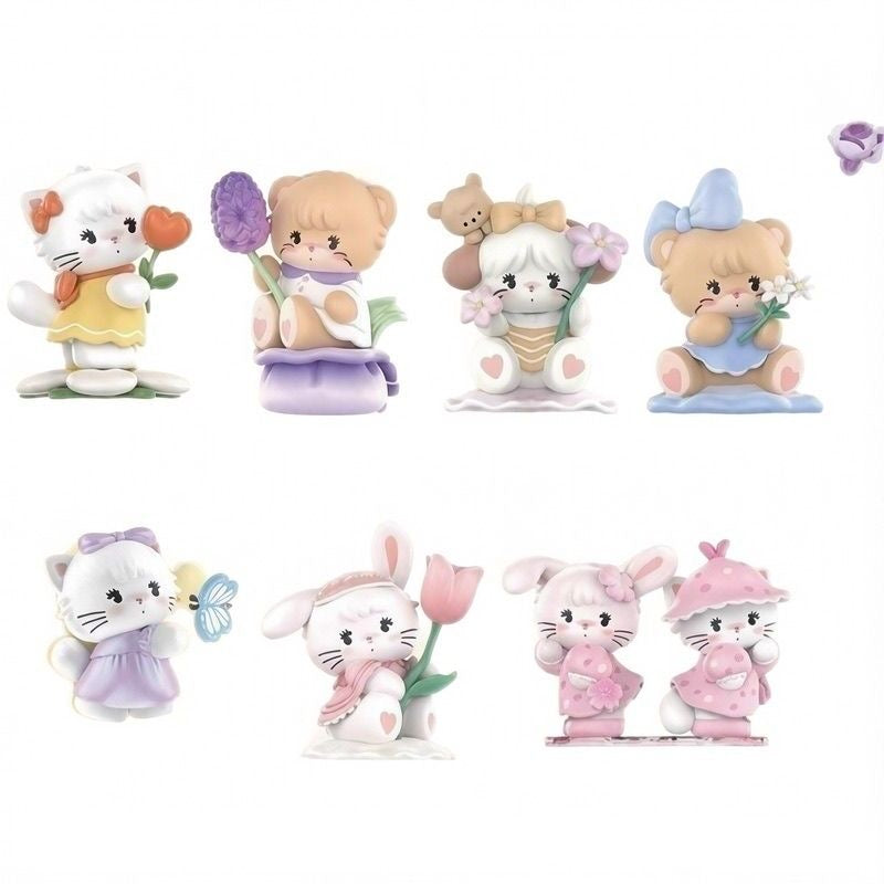 Mikko flower series honey figure doll character pen topper