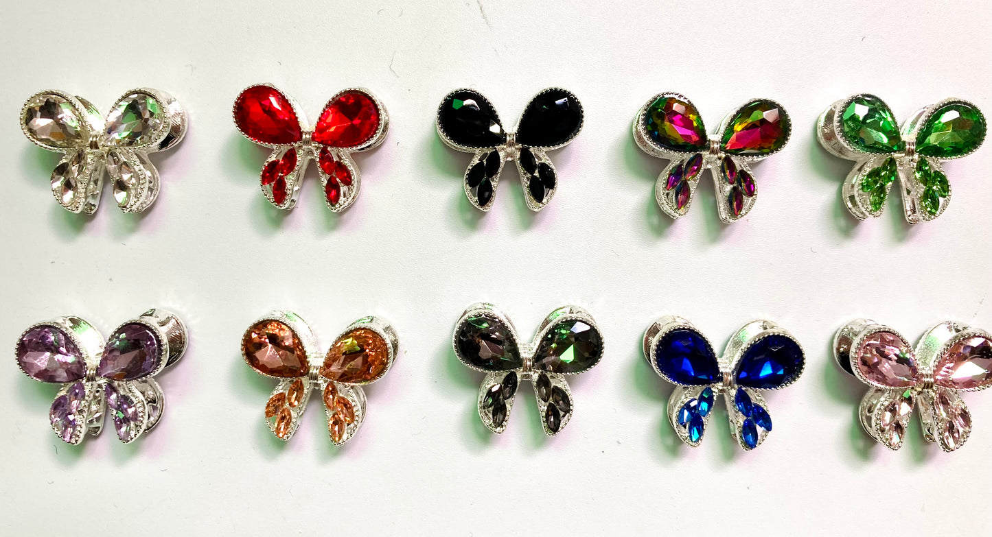 Metal beads Butterfly beads Metal DIY Beaded Butterfly with Gemstone Beads Random Mix