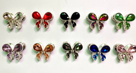 Metal beads Butterfly beads Metal DIY Beaded Butterfly with Gemstone Beads Random Mix