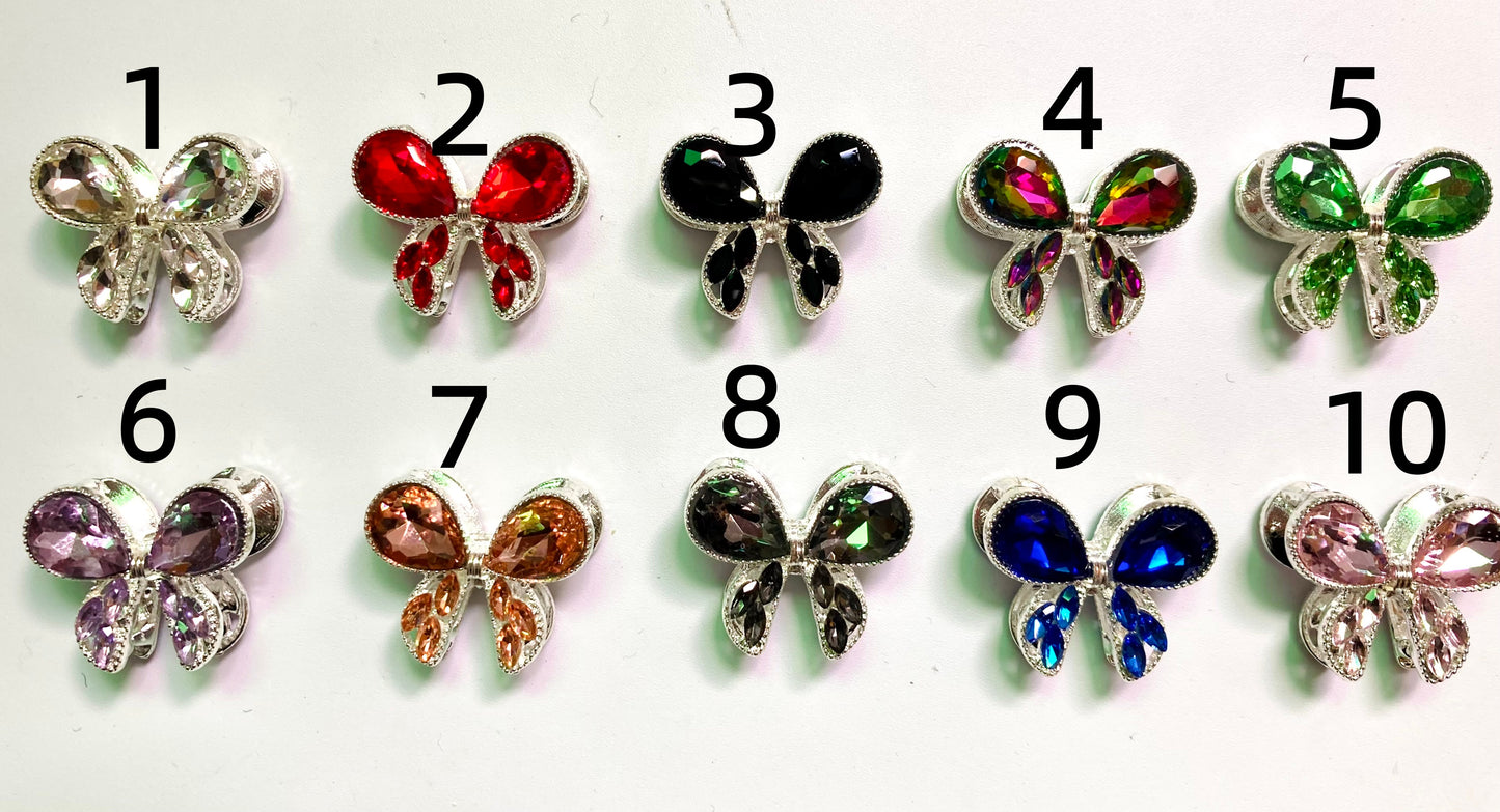 Metal beads Butterfly beads Metal DIY Beaded Butterfly with Gemstone Beads Random Mix