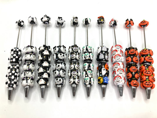 Halloween Series Ghost Pumpkin Skull head Horror Series DIY Halloween beading pen personalized bead pen Halloween Random Mix