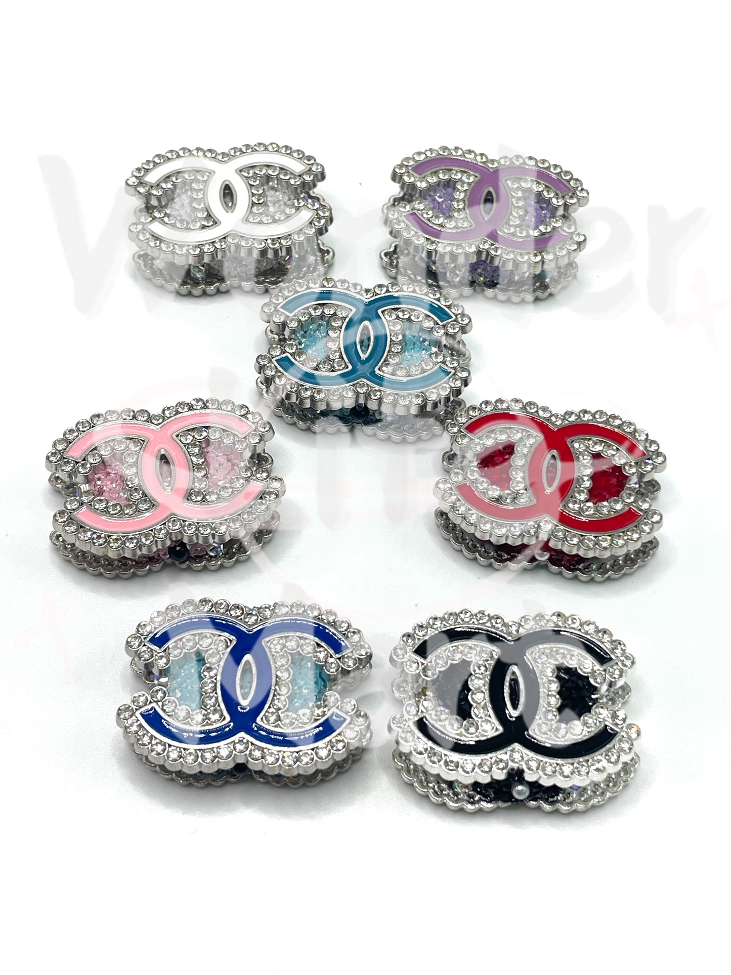 Metal alloy CC L house design beads Fashionable items Trendy items Random Mix 33mm