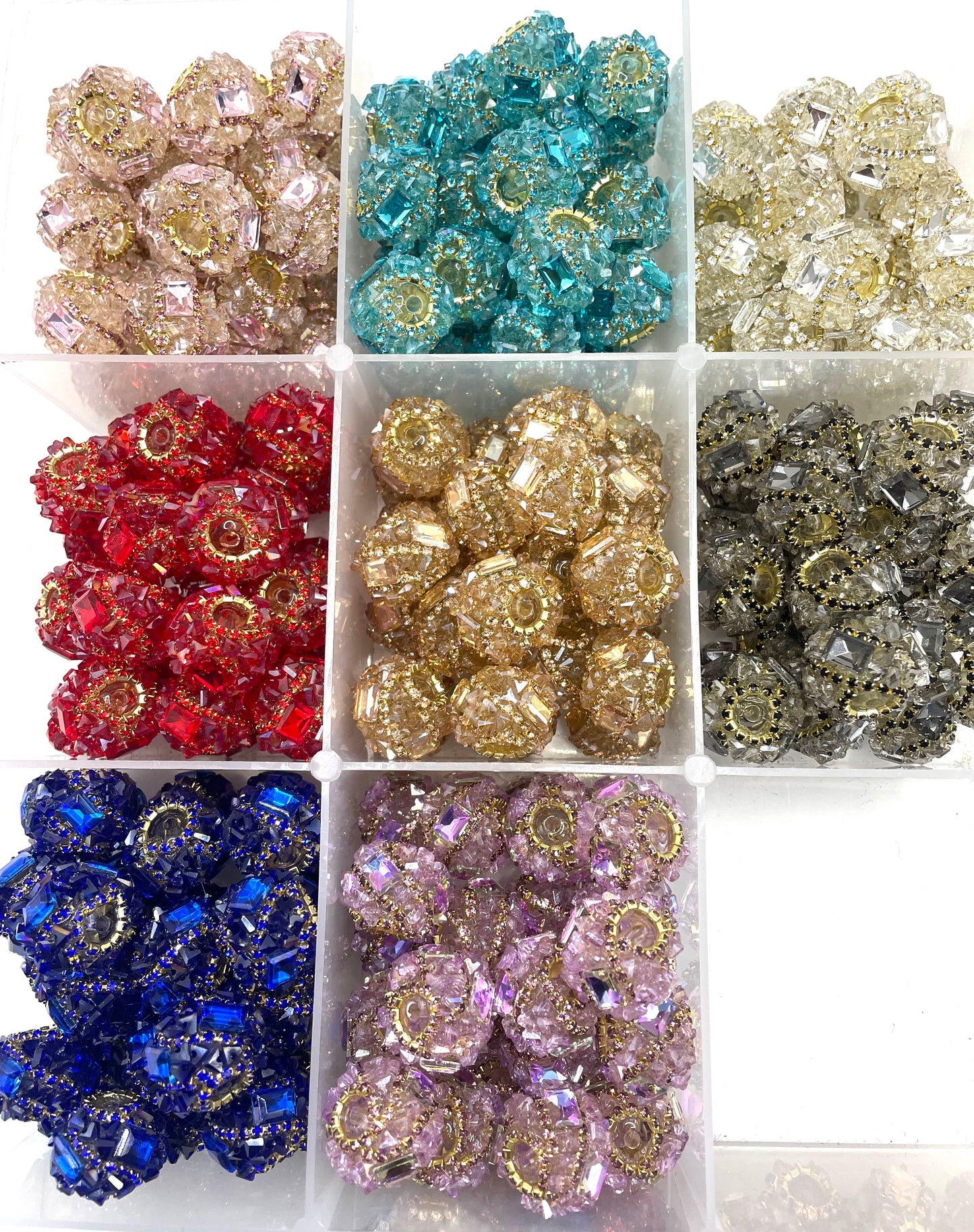 Beaded beadable diy fancy crystal rhinestone bead baguette shaped square shape mirror stone beads ,colored ,Random mix