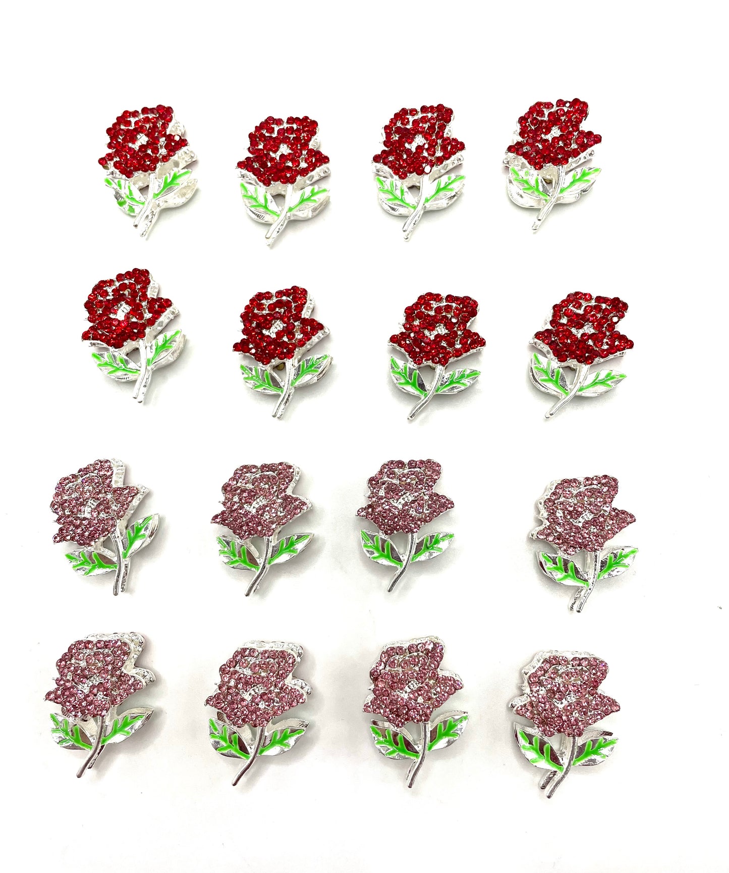 diy fancy metallic beads metal rose bead for Christmas and valentines