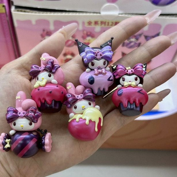 Sanri mymelodynkuromi blind box blind bag sweet topper my melody and kuromi