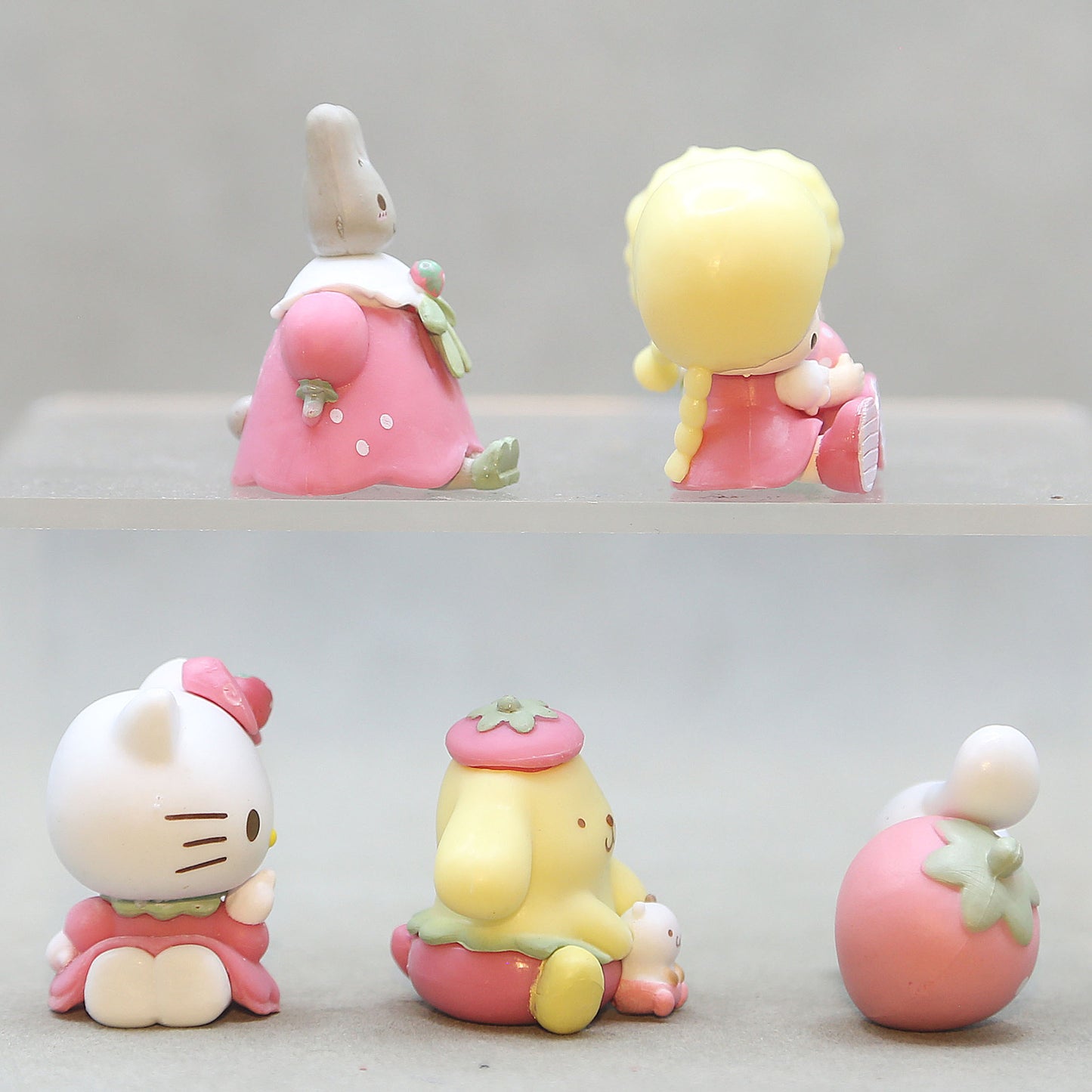 New strawberry Sanrio kt Pacheco pen topper character figure diy pens diy beads whole set