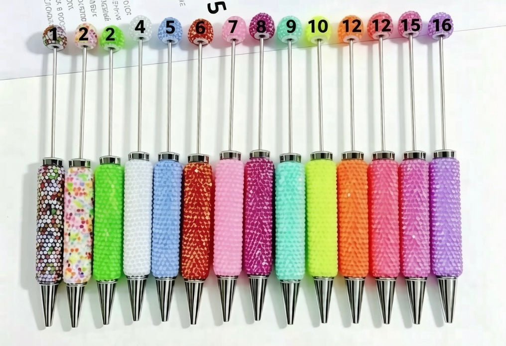 #1-#16 diy beaded beadable neon rhinestone pen fluorescent pen