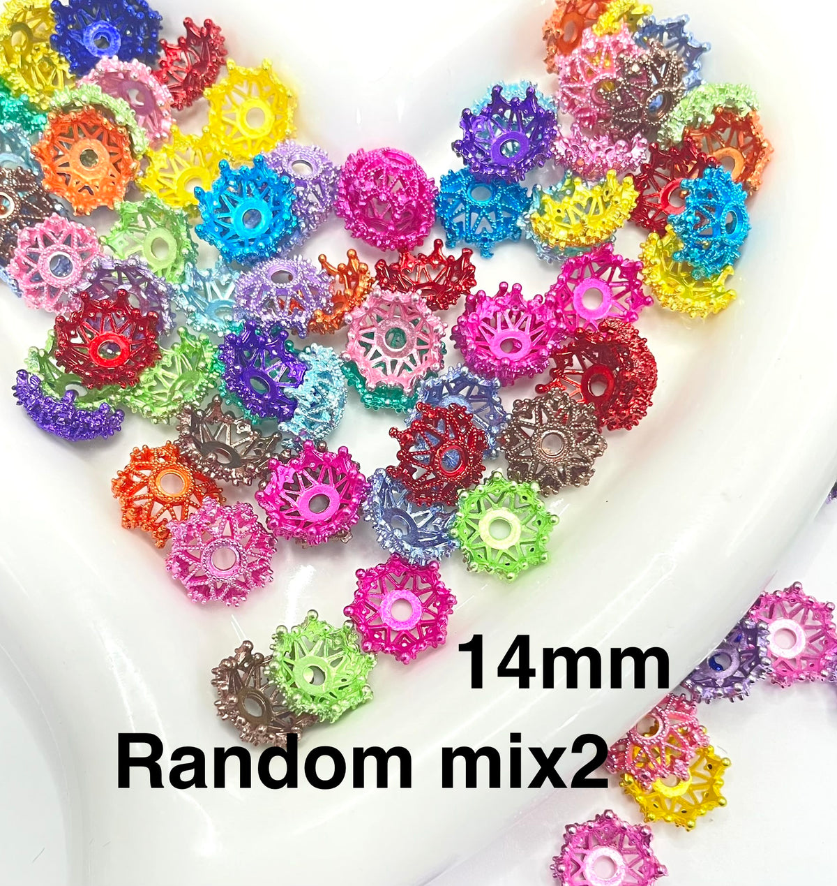 Bead cap metal bead cap spacer hallow bead cap skeleton snow flake bead cap 16mm