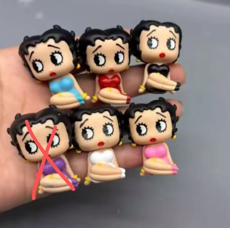 diy pen topper Betty boop figure character doll