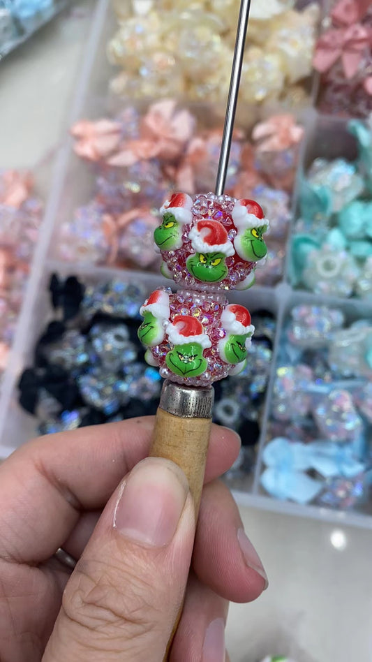 grinch bead Xmas bead Christmas bead fancy bead