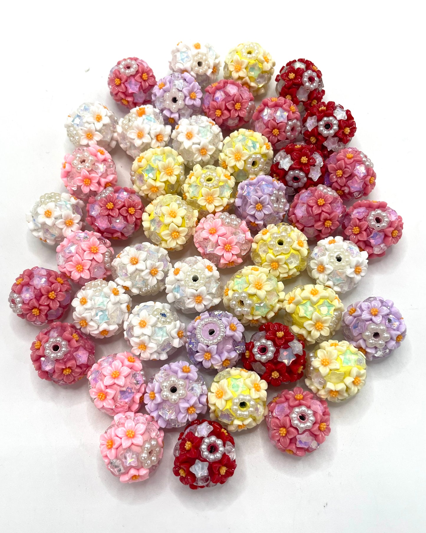 Flower beads Lily flower beads Stars Clay beads (Special-price beads)