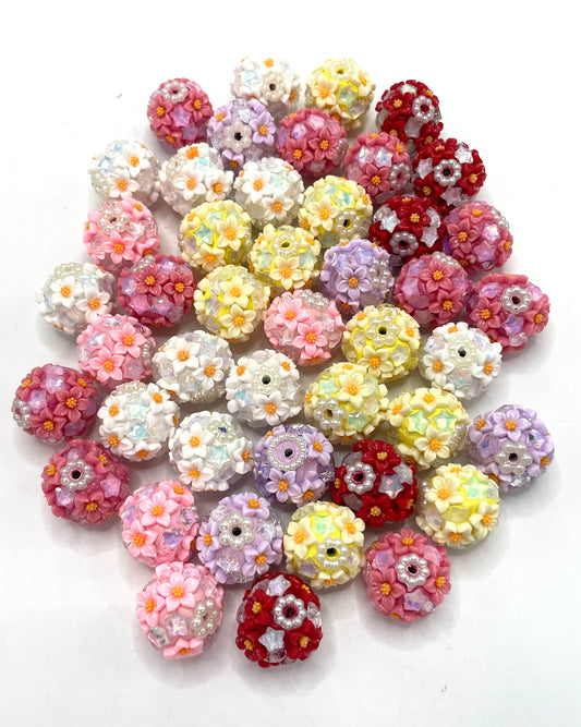 Flower beads Lily flower beads Stars Clay beads (Special-price beads)