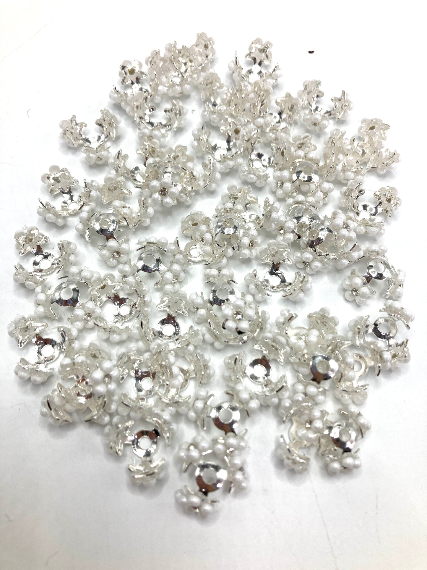 fancy bubble bead Bubble beads Cat's eye beads Rose flower interlocking beads Random Mix 19mm-20mm