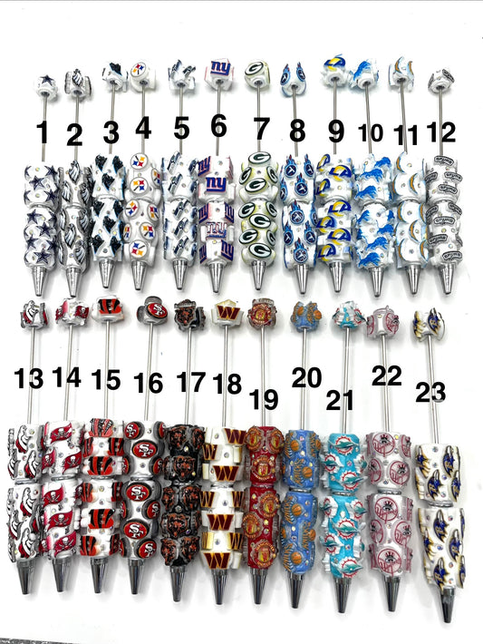diy beaded beadable beady american sport team football team fancy pens