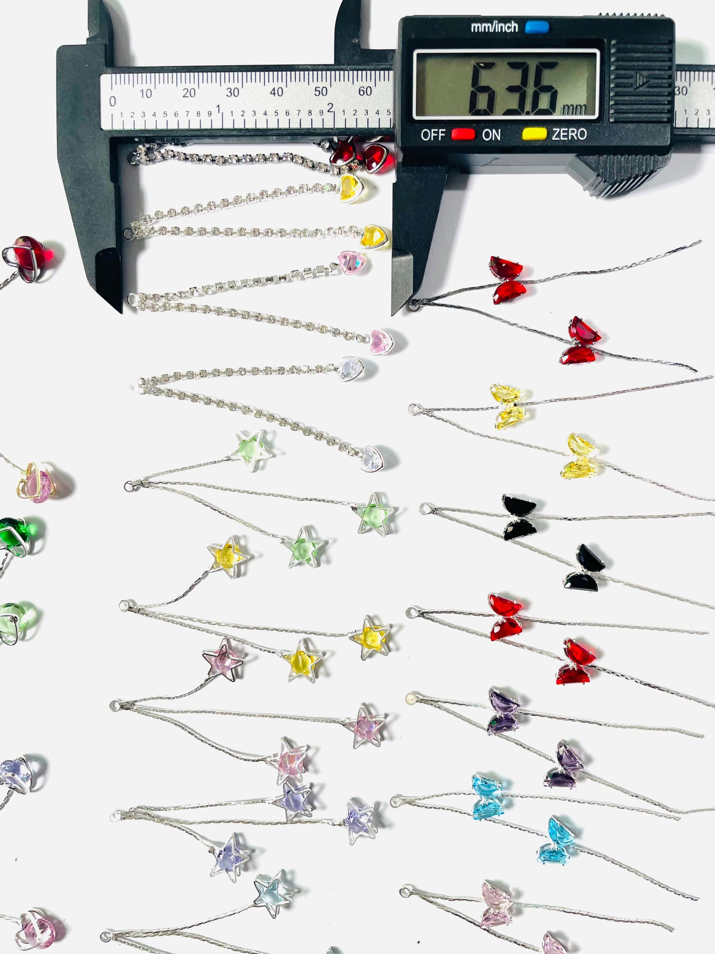 Pendant Stars Heart DIY accessories Bead DIY pendant Earrings Random Mix 63mm