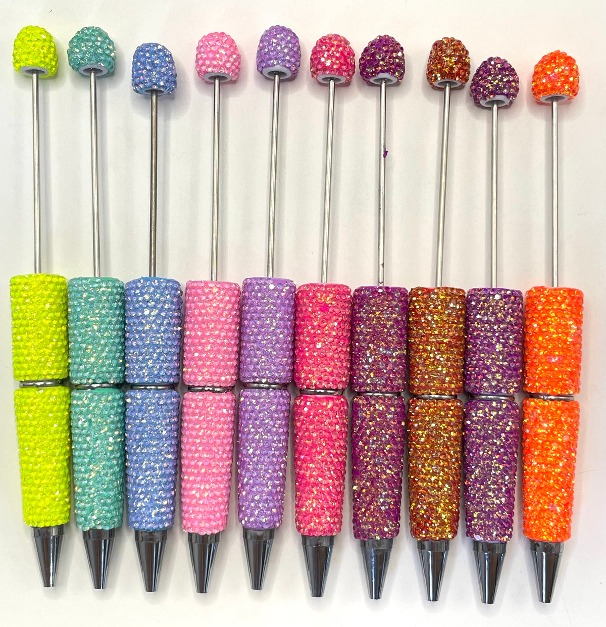 Clay pen Dopamine coloration Neon glitter pen DIY Bead Pen Random Mix