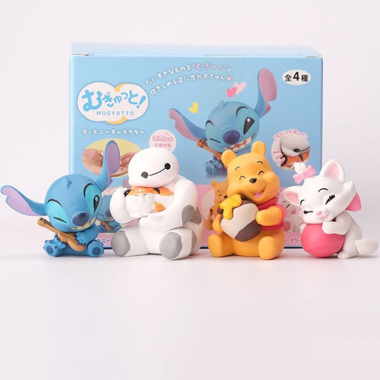 diy character doll figure stit Winnie bear Marie-cat big white pen topper