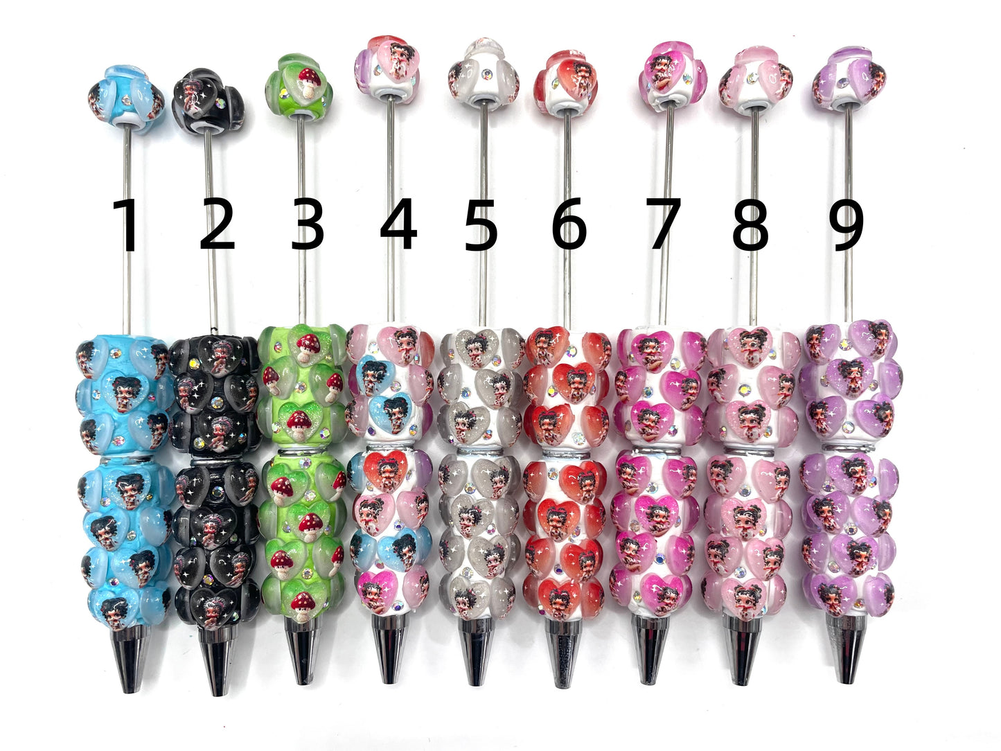 DIY Ceramic Clay Cartoon Bead Pencil Betty Sexy beauty Sexy woman Beaded pen Random Mix