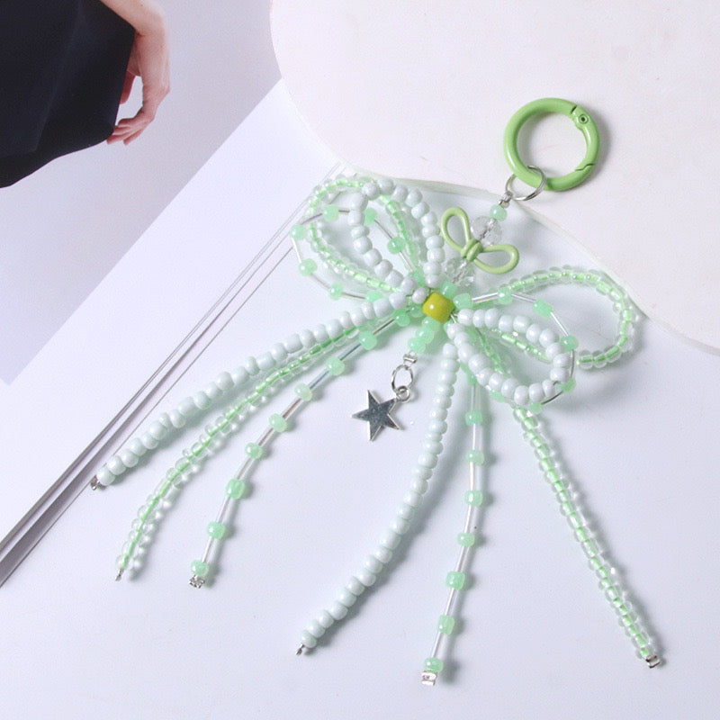 DIY key chain phone chain charm diy beads