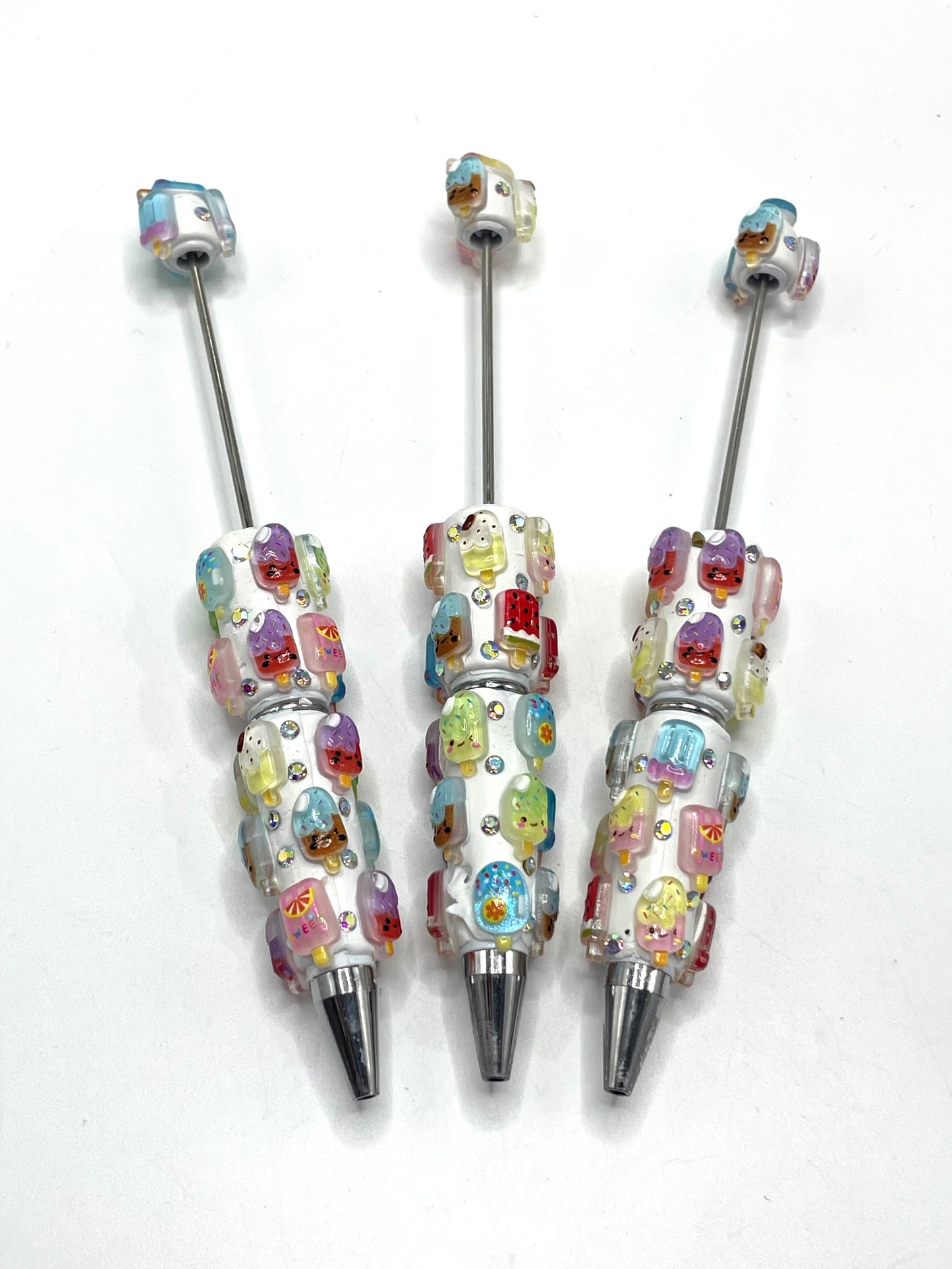 DIY Ceramic Clay Cartoon Bead  summer Ice cream Ice lolly Ice cream stick Random Mix