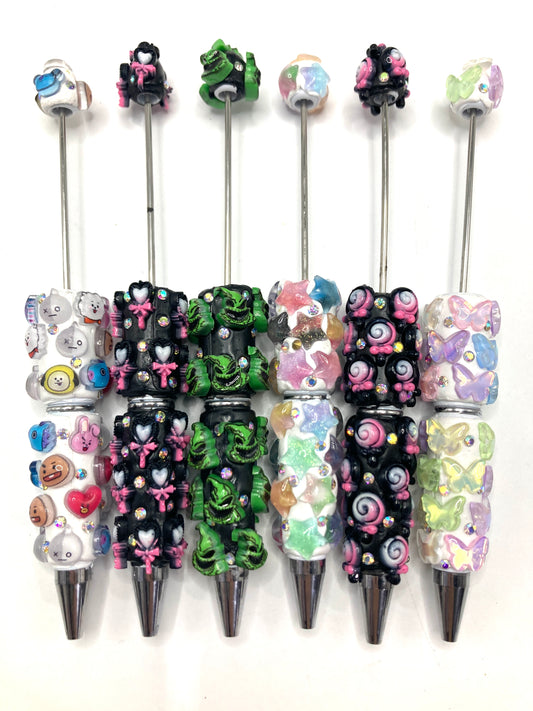 Clay DIY Bead Pencil Cartoon pen Anime characters Stars and moons Bows and lollipops Random Mix