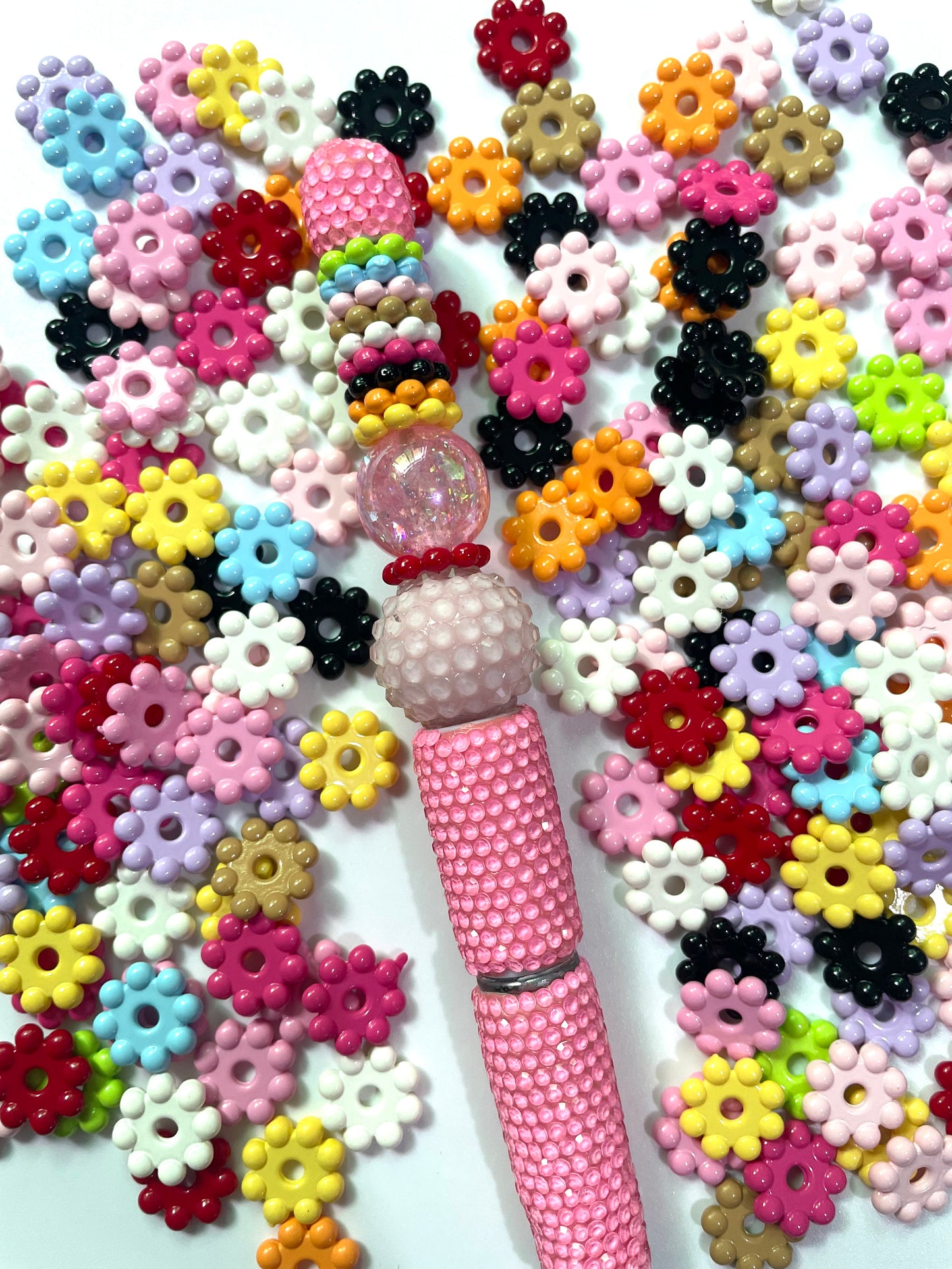 Acrylic Pearl bubbles Pearl bubbles Dopamine coloration Spacers Snowflakes Flower petals Spacers 14mm