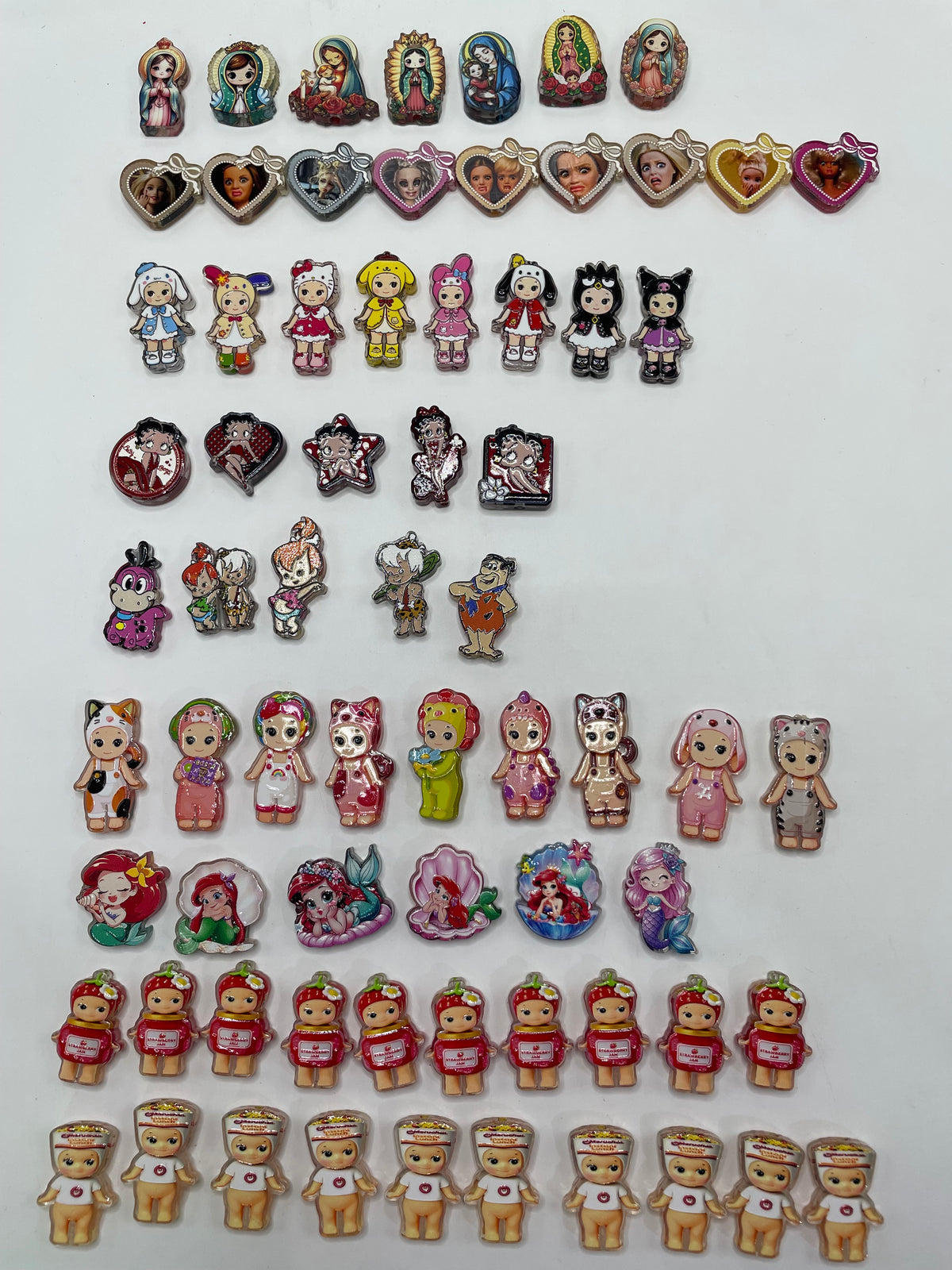 diy beaded beadable arylic  beads figure character beads all of each  style are random mix picking