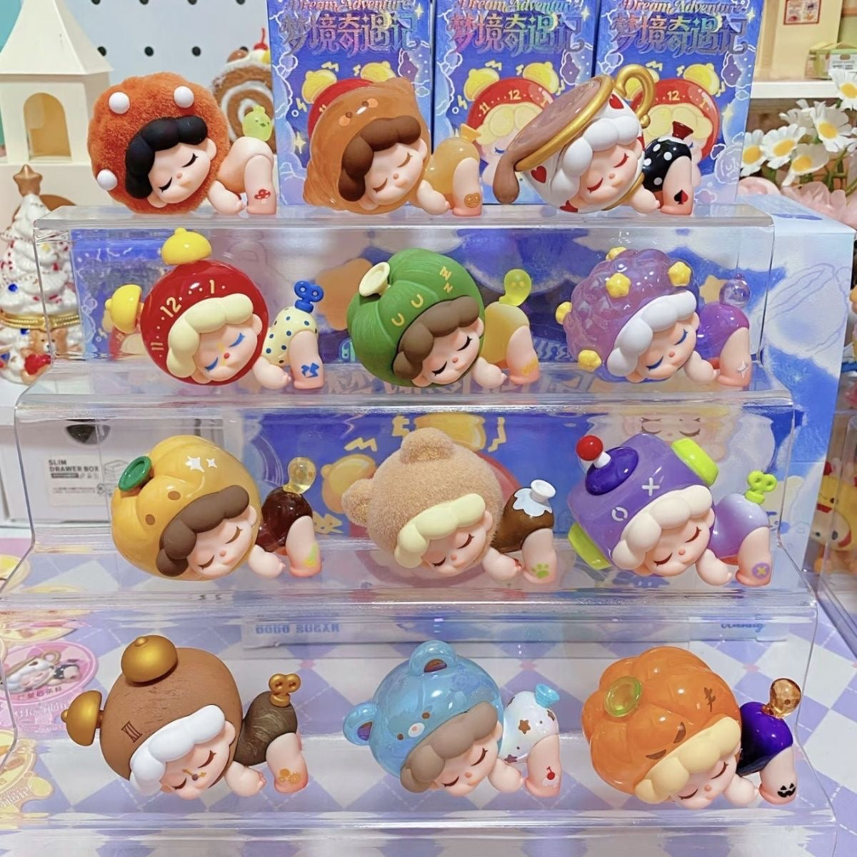 Wendy dodo sugar blind box dream adventure pen topper figure diy pen whole set