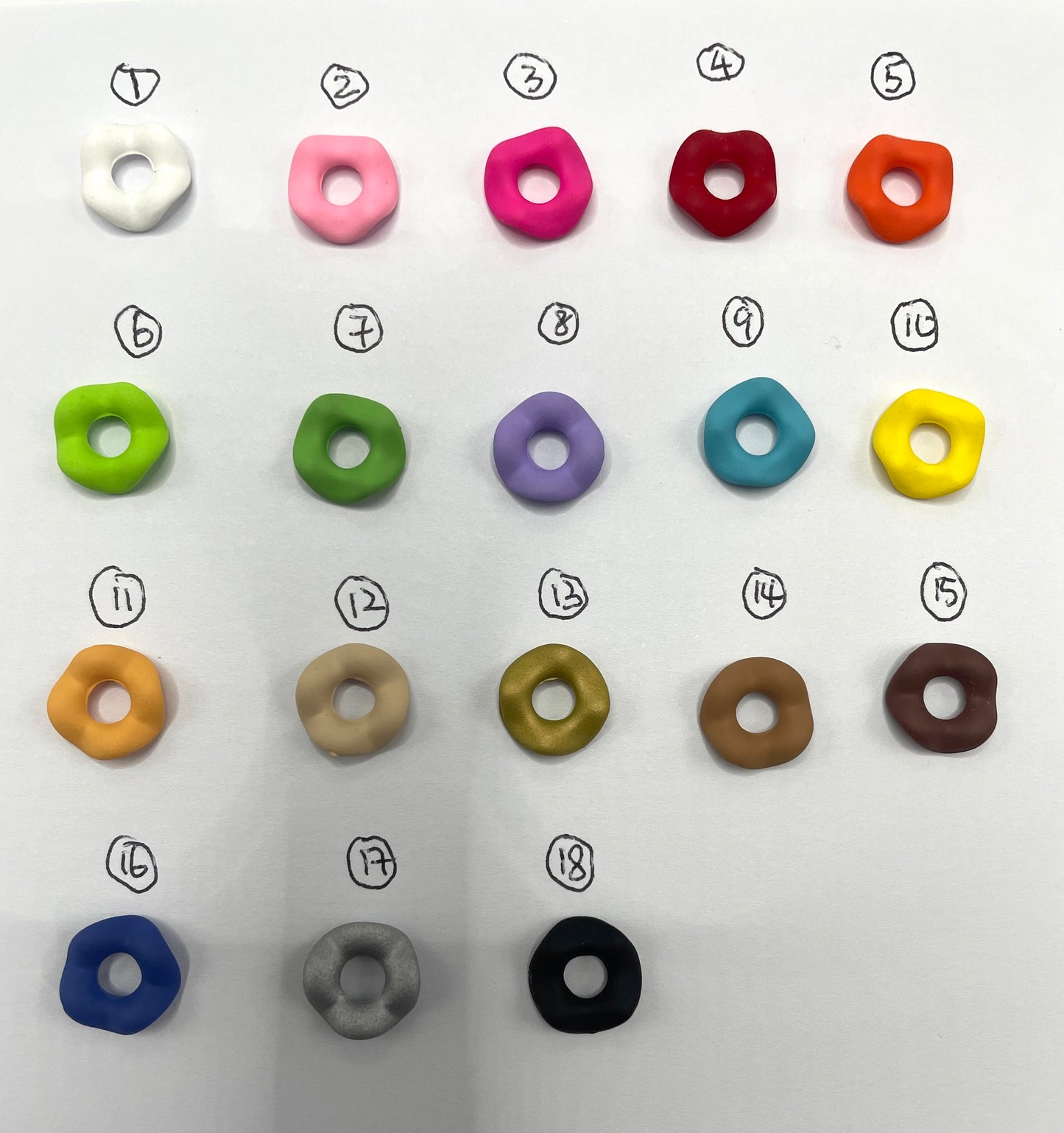 diy with eaded beadable wavy wave acrylic plastic spacer matte color,random mix 12mm matte