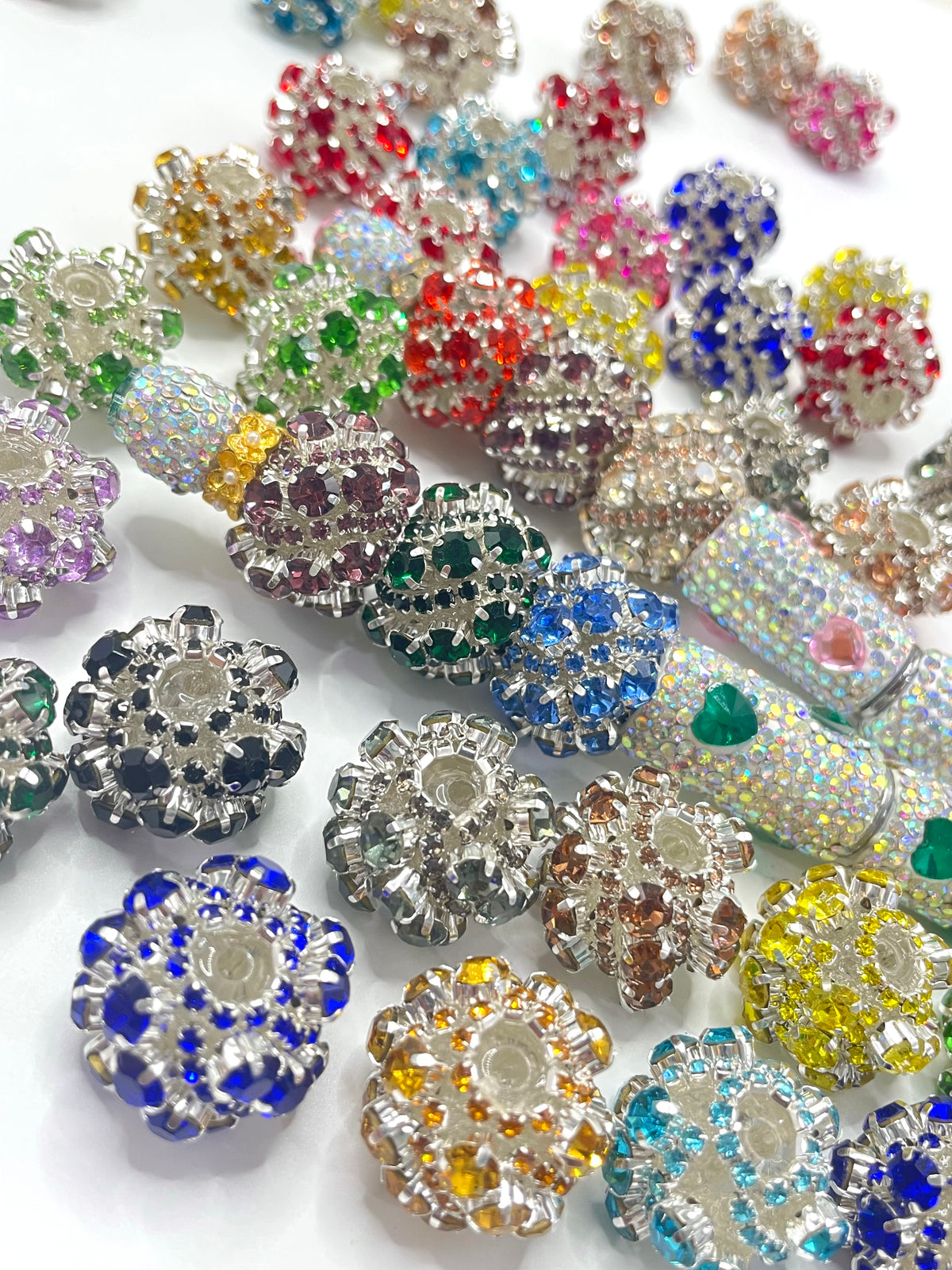 rhinestone fancy bead colorful rhinestone fancy bead