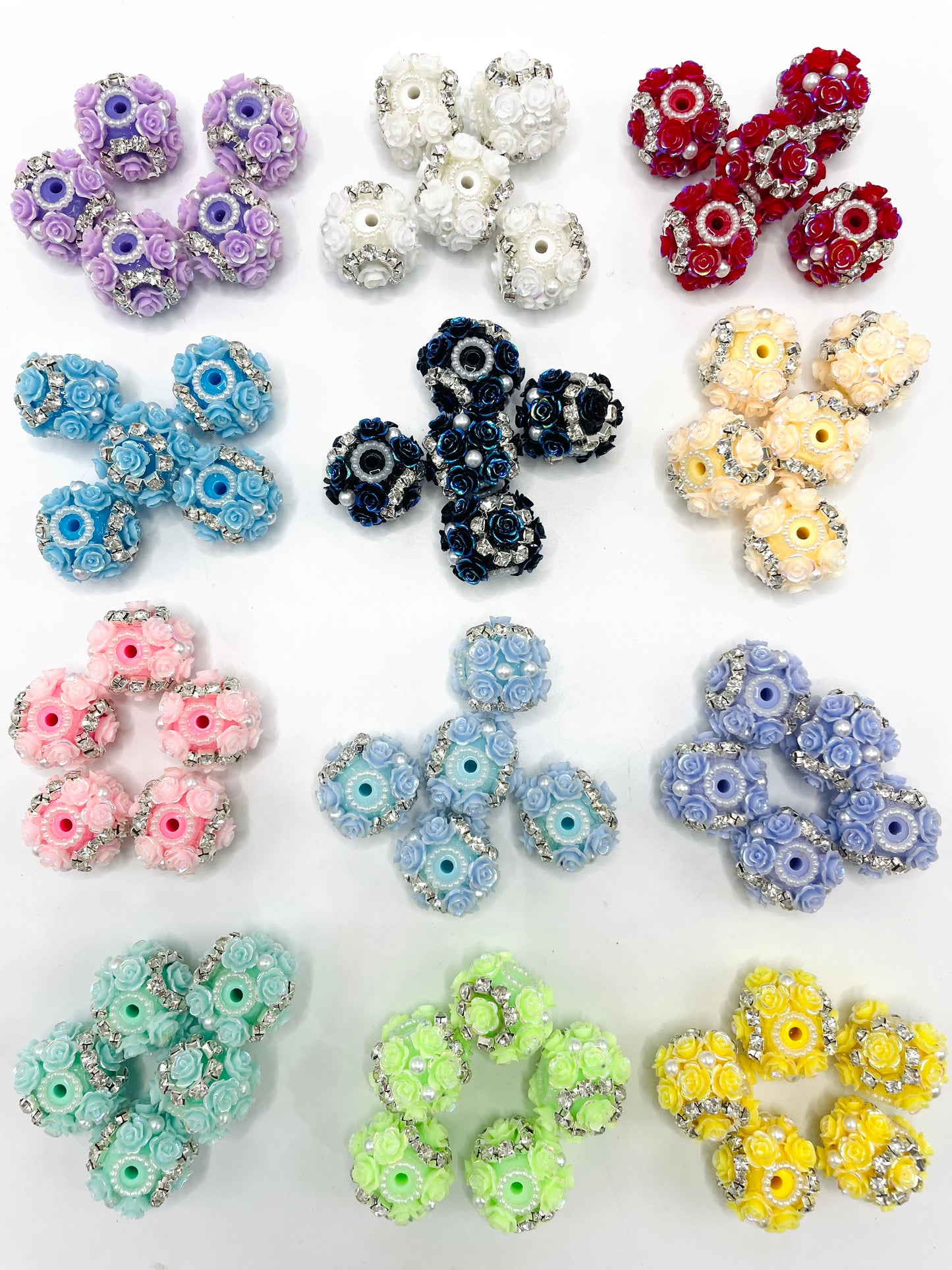 Fancy Beads Chain Large chain Large Rhinestone Pearl gasket Acrylic beads Random Mix 21mm