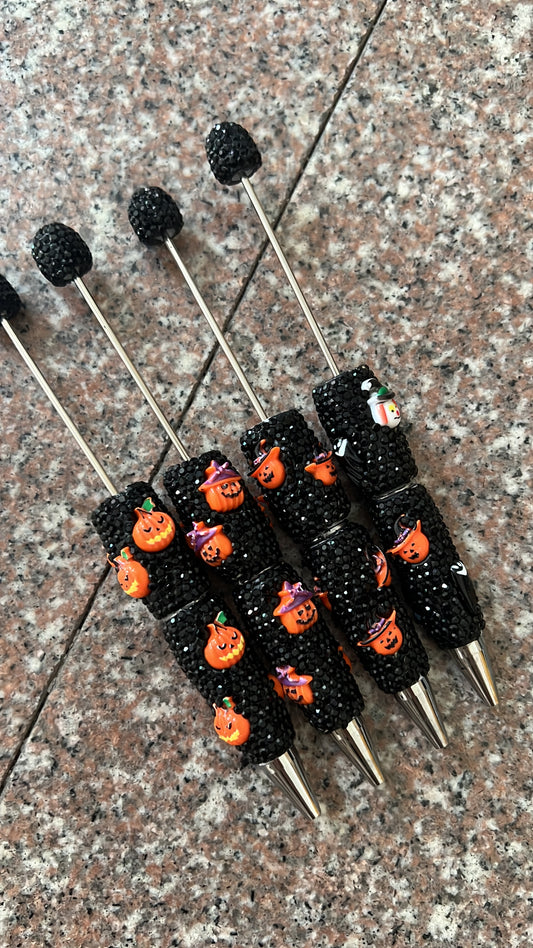 Halloween bling pen pumpkin pen rhinestone pen