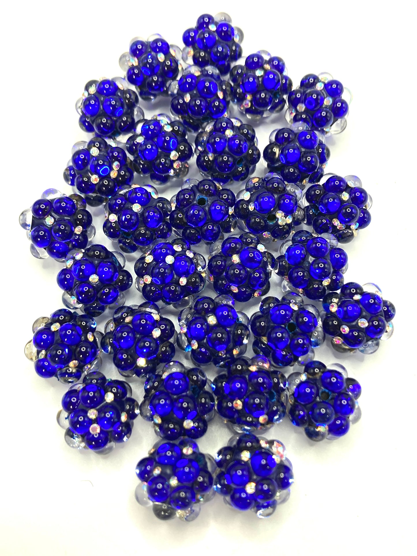 Large bubbles Rhinestone Bubble beads Colored clay beads Random Mix