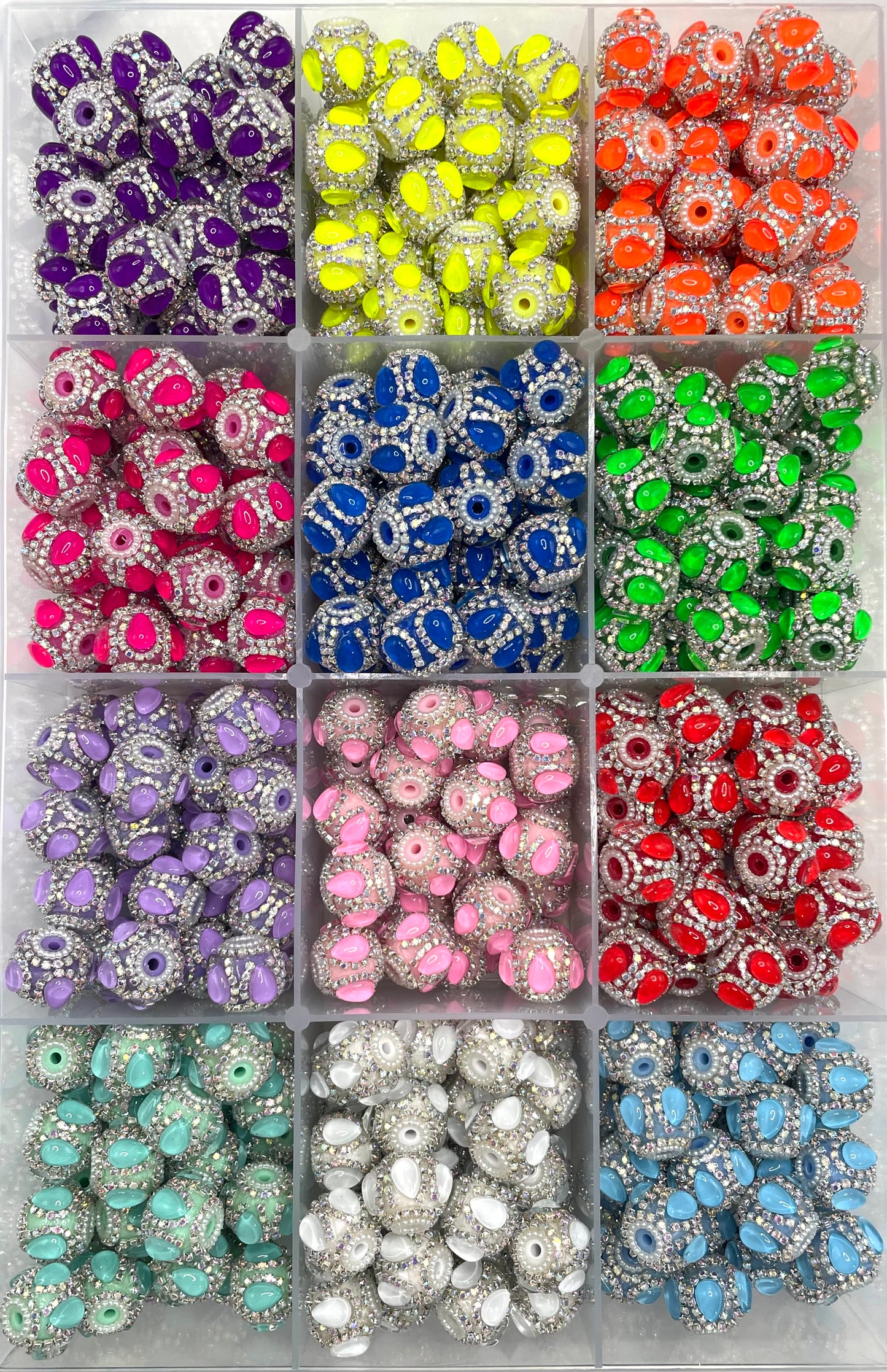 Chain beads Chain Waterdrop Rhinestone Pearl gasket Random Mix