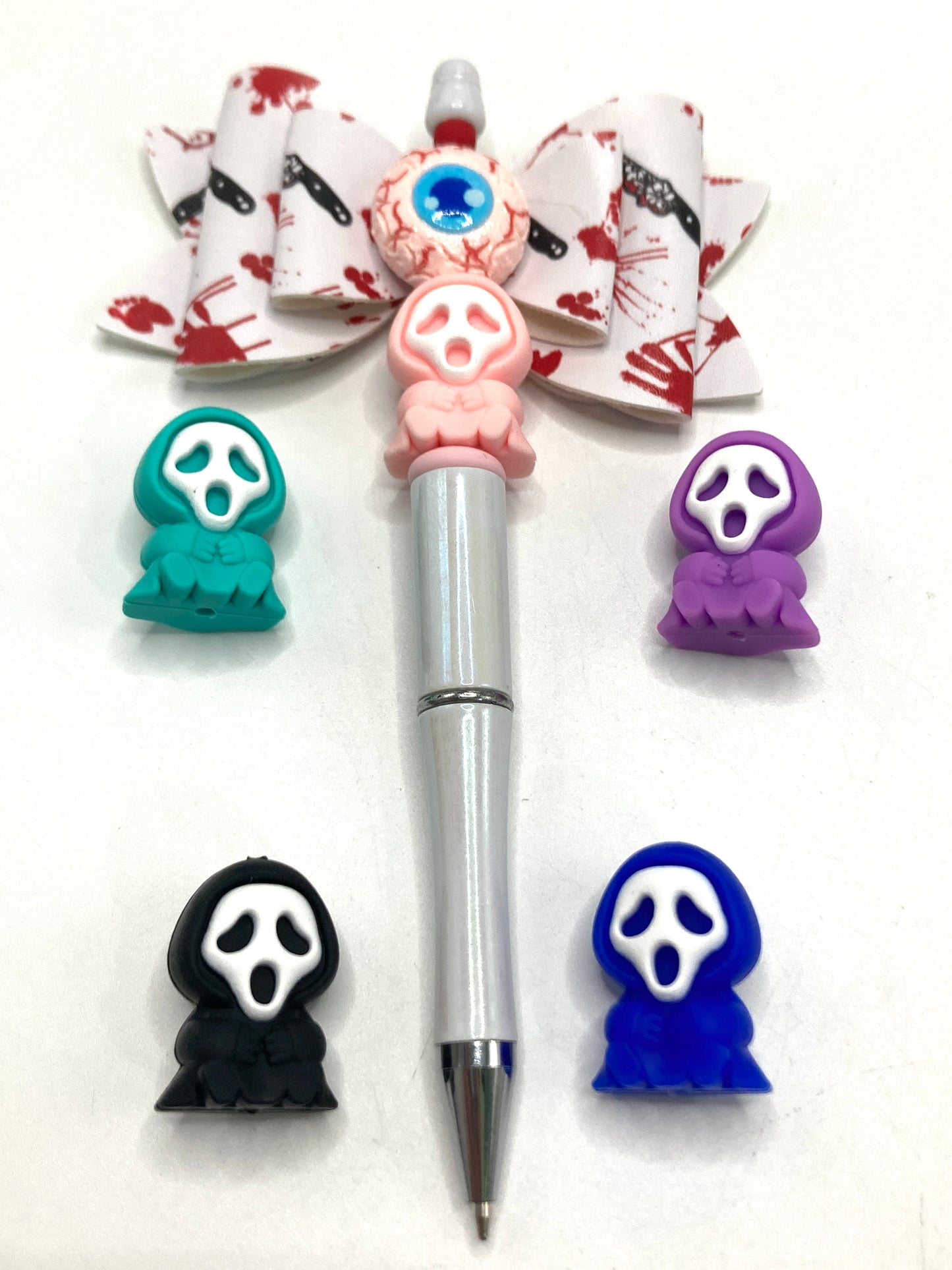 Silicone beads Masked Man Death Cartoon silicone beads 26mm