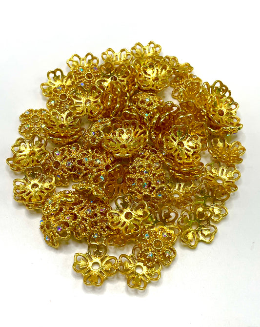 Metal alloy Spacer Gasket Four-leaf clover Spacers Random Mix 16mm