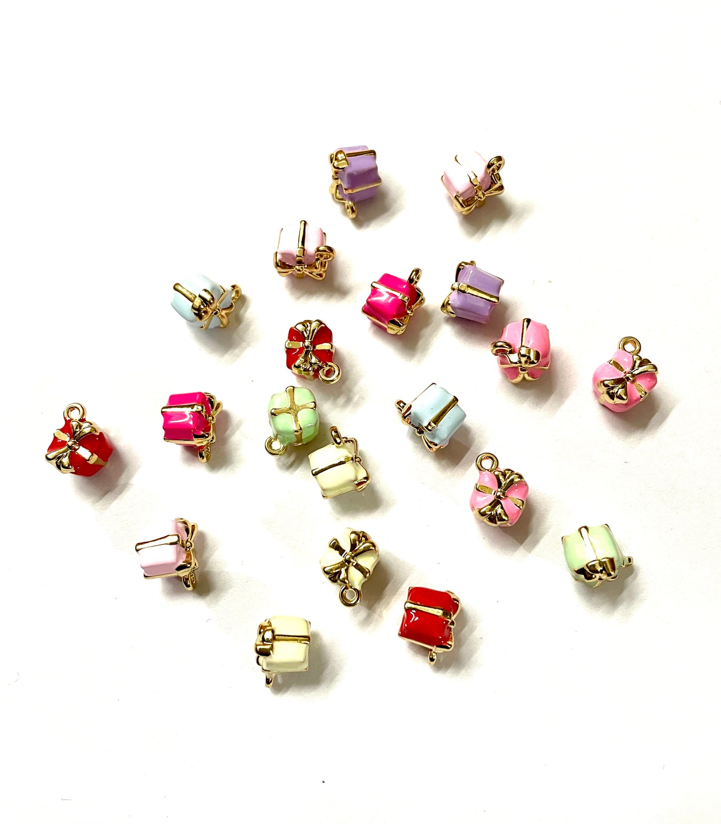 Metal alloy diy charms pendant oil-spot glaze presents gifts with loop ,celebrate festival ,Christmas colored
