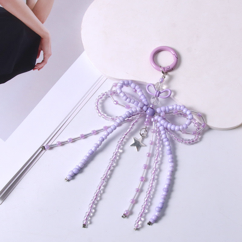 DIY key chain phone chain charm diy beads