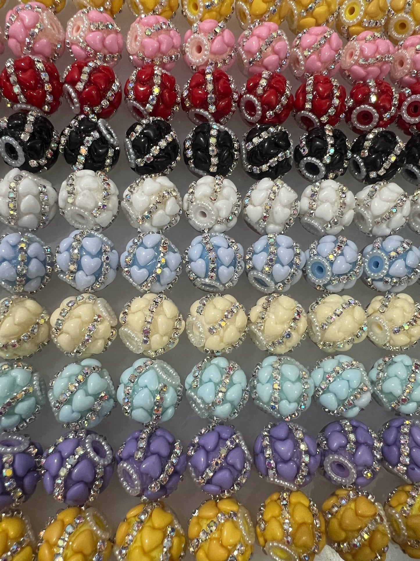 heart beads heart with chain acrylic beads hot sale items