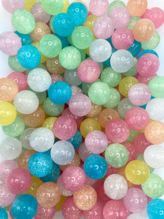Acrylic beads glitter Fresh color scheme Dopamine coloration Beads